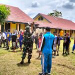 Satgas Yonif 310/KK, Perlombaan Tradisional, HUT RI ke-78, Kampung Yuruf, Distrik Yaffi