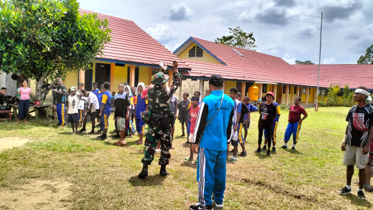 Satgas Yonif 310/KK, Perlombaan Tradisional, HUT RI ke-78, Kampung Yuruf, Distrik Yaffi